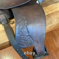 Simco Western Trail Saddle 17. Excellent Condition with Silver Accents