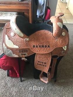 Size 16 western silver show saddle