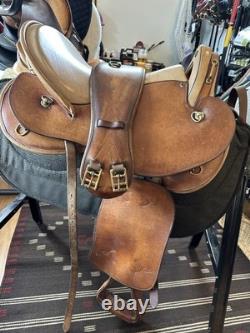 Sommer trekking saddle- adjustable- with western fenders and stirrups