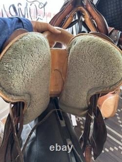 Sommer trekking saddle- adjustable- with western fenders and stirrups
