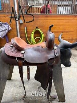 Sonny Cranson 16 Cutting Saddle Good Condition