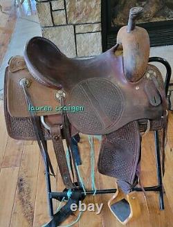 South Texas Tack Ranch Cutter Saddle 16 Quality Horse Tack Leather USA