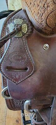 South Texas Tack Ranch Cutter Saddle 16 Quality Horse Tack Leather USA