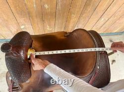 South Texas Tack Ranch Cutter Smooth Rough Out Western Cow Horse Saddle 16