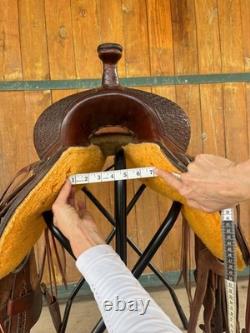 South Texas Tack Ranch Cutter Smooth Rough Out Western Cow Horse Saddle 16
