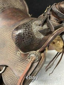 Sterling Silver Western Saddle