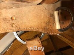 Steve Flick 16 In Training Work Saddle Roughout Western