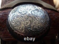 Stunning Broken Horn Silver western show saddle, a true work of art