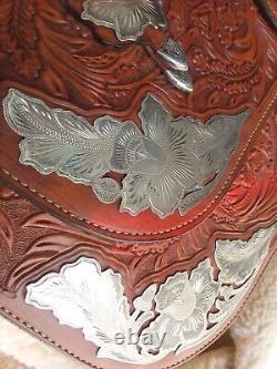 Stunning Broken Horn Silver western show saddle, a true work of art