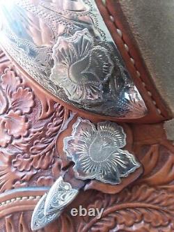 Stunning Broken Horn Silver western show saddle, a true work of art