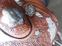 Stunning Broken Horn Silver western show saddle, a true work of art