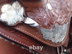 Stunning Broken Horn Silver western show saddle, a true work of art