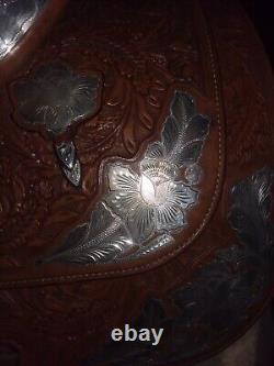 Stunning Broken Horn Silver western show saddle, a true work of art