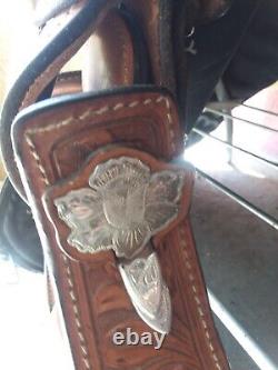 Stunning Broken Horn Silver western show saddle, a true work of art