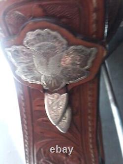 Stunning Broken Horn Silver western show saddle, a true work of art