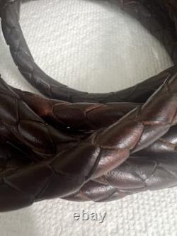 Stunning Vintage Set Braided Brown Rawhide Riata & Hobbles 70's Horse Saddle