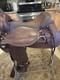 Stunning Western Leather Saddle Circle Y Flex Lite Cordovan/brown 17.5 Pristine