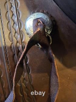 Stunning Western Leather Saddle Circle Y Flex Lite Cordovan/brown 17.5 Pristine