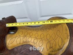 Super QUALITY 15-1/2 15 HeavyDuty HAND TOOLED Vintage RANCH SaddleFQHBSOLID