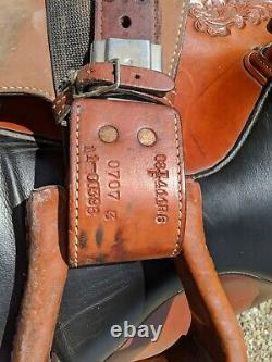 Super comfortable padded seat used 16 Tex Tan Flex Tree Western Saddle