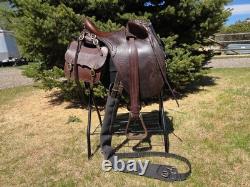 Syd Hill Austrailian Stock Saddle, saddle pad, bags, cinch excellent condition