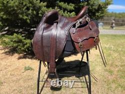 Syd Hill Austrailian Stock Saddle, saddle pad, bags, cinch excellent condition