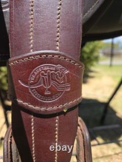 Syd Hill Austrailian Stock Saddle, saddle pad, bags, cinch excellent condition