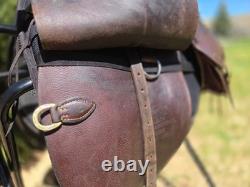 Syd Hill Austrailian Stock Saddle, saddle pad, bags, cinch excellent condition
