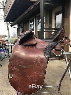 Syd Hill & Sons Suprema Super Drafter Poley Australian Saddle 16