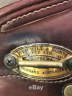 Syd Hill & Sons Suprema Super Drafter Poley Australian Saddle 16