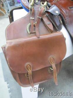 Syd Hill Suprema Australian Aussie Saddle Set Matching Leather Bags 17 Used