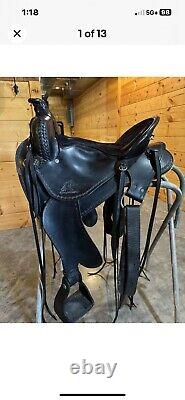 Synergist Western Lightweight Trail Saddle Black 15 Inch Medium Tree