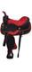 Synthetic Red/black Western Horse Tack Saddle Size 15