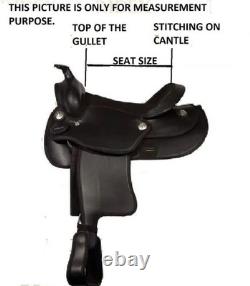 Synthetic Red/Black Western Horse Tack Saddle Size 15