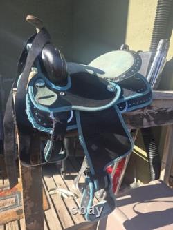 Synthetic Western Barrel Racing Horse Saddle