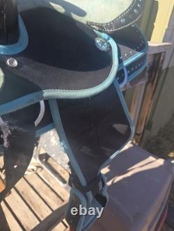 Synthetic Western Barrel Racing Horse Saddle