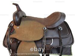 Synthetic Western Saddle Barrel Racing Horse Pleasure Used Tack Set 15 16 17