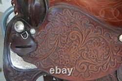 TEXTAN BRAHMA BRAND WESTERN TOOLED SADDLE 15 Youth