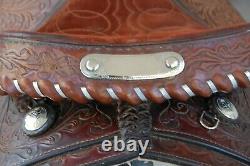 TEXTAN BRAHMA BRAND WESTERN TOOLED SADDLE 15 Youth