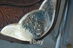 TEXTAN BRAHMA BRAND WESTERN TOOLED SADDLE 15 Youth