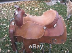 TOP QUALITY, CUSTOM MADE SIMCO TRAINING SADDLE, 16 thick soft & supple leather