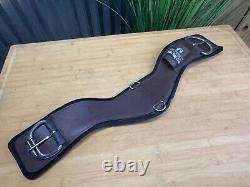 TOTAL SADDLE FIT Shoulder Relief Western Cinch Neoprene & Leather Size 26