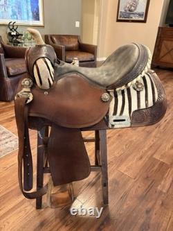 Tahoe Handcrafted Western Show Saddle Brown Leather Traditional Design
