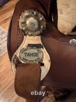 Tahoe Handcrafted Western Show Saddle Brown Leather Traditional Design