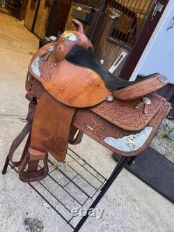 Ten Tan Western Horse Saddle 15in AQHA prize
