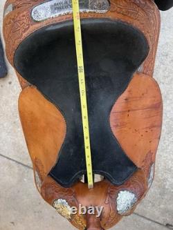 Ten Tan Western Horse Saddle 15in AQHA prize
