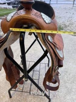 Ten Tan Western Horse Saddle 15in AQHA prize