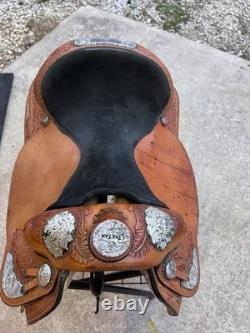 Ten Tan Western Horse Saddle 15in AQHA prize