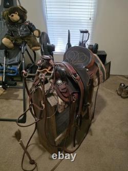 Tex Tan By Yoakum Hereford Brand Western Leather Saddle Size 13