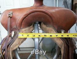Tex Tan Genuine Leather Ranch Pleasure or Trail Western Horse Saddle 15.5 FQHB
